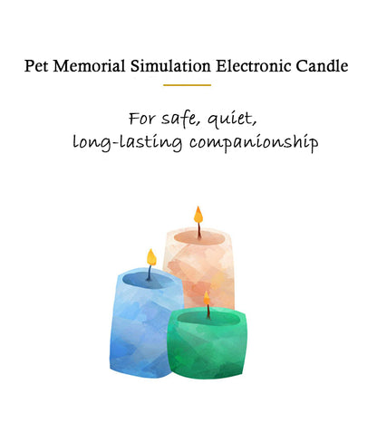 3Pcs Pet Memorial Simulation Electronic Candle