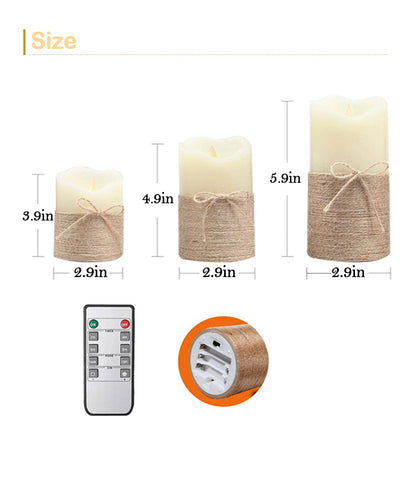 3Pcs Pet Memorial Simulation Electronic Candle